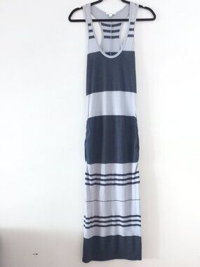 JAMES PERSE striped racerback sleeveless long dress